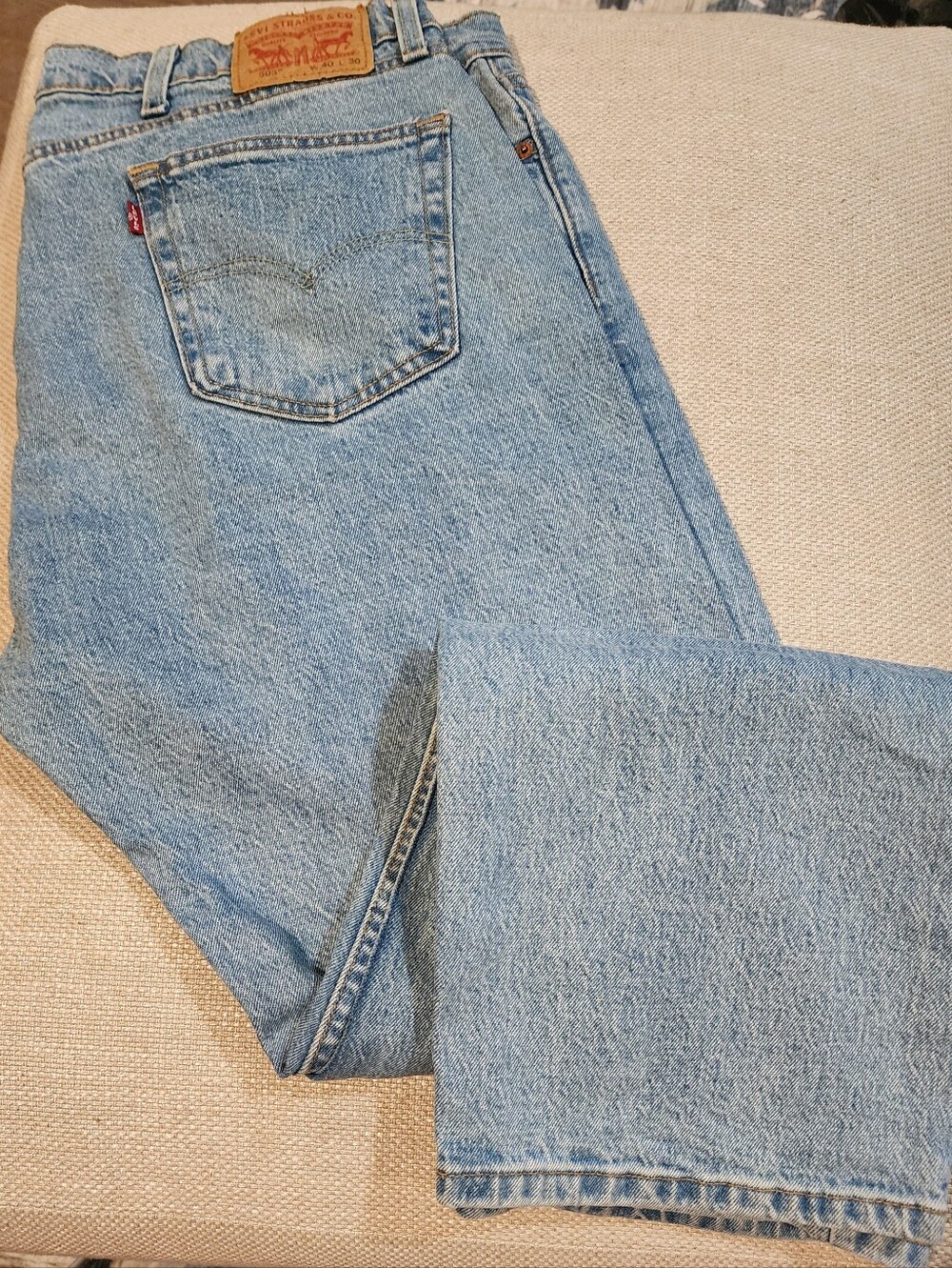 Levi's Light Wash Blue Straight Leg Jeans 505 40 X 30 Mens